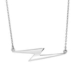 Silver Lightning Bolt Necklace